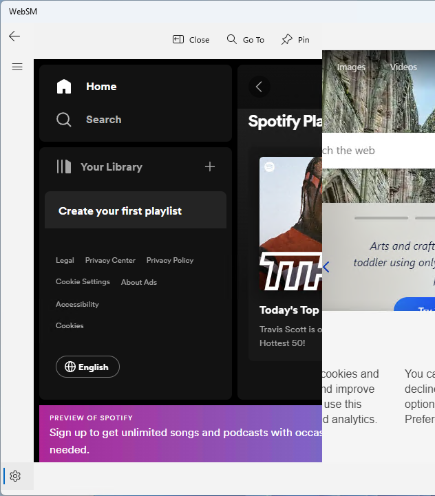 WebSM Sidebar